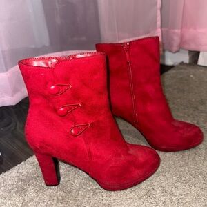 IMPO Bold Red Ankle Boots